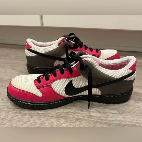 Size 13 RARE 2008 Nike Air Zoom White Pink Dunk Low Dunkesto 344430-102 - Picture 7 of 9
